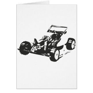 Höjdare av vägbuggyen hälsningskort