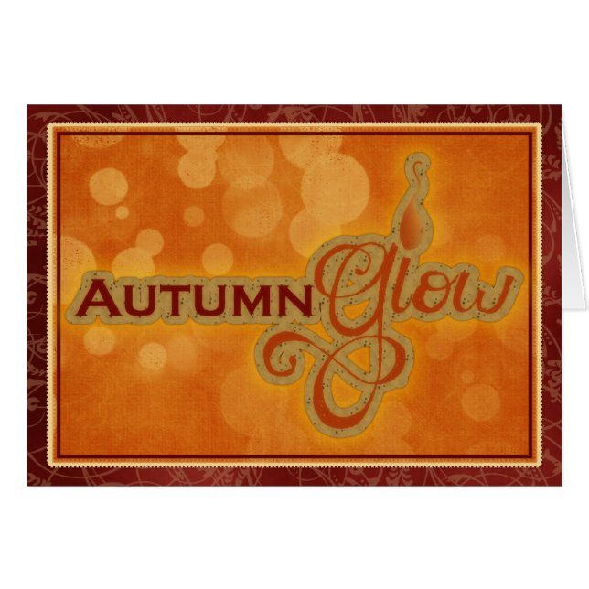 Höjdåringskort för höstskörning hälsningskort (Framsidan Horizontal)