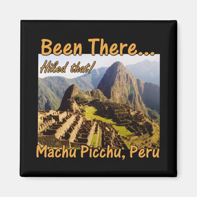 Höjde Inca Trail - Machu Picchu Magnet (Framsidan)