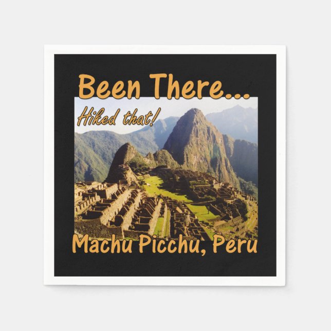 Höjde Inca Trail - Machu Picchu Pappersservett (Framsidan)
