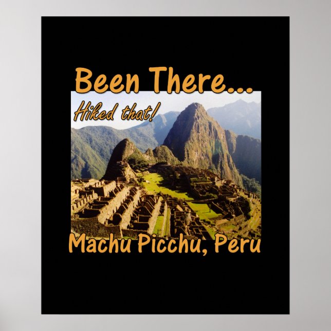 Höjde Inca Trail - Machu Picchu Poster (Framsidan)