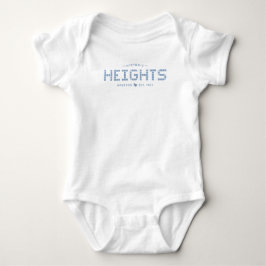 Höjder Tile, Blå Tile, Houston Heights Baby Body T Shirt