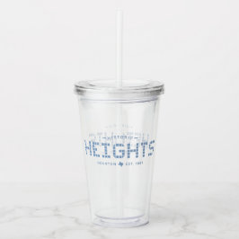 Höjder Tile, Blå Tile, Houston Heights Take Away Mugg