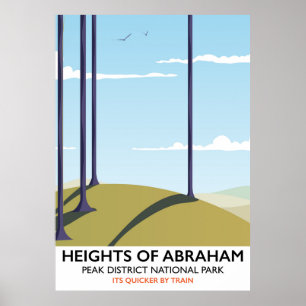 Höjderna för Abrahams högsta distriktsjärnvägar po Poster