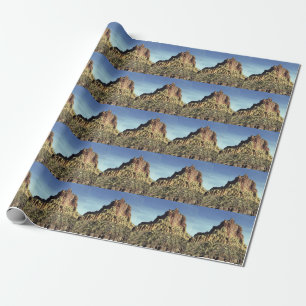 Höjdfoto för bergstoppen i Desert Sten Presentpapper