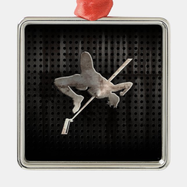 Höjdhopp; Coola Julgransprydnad Metall (Framsidan)