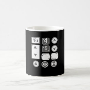 Höjdjusteringsknappar Elevator Kaffemugg