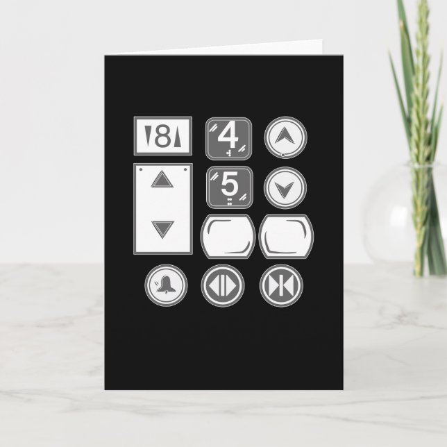 Höjdjusteringsknappar Elevator Kort (Framsida)