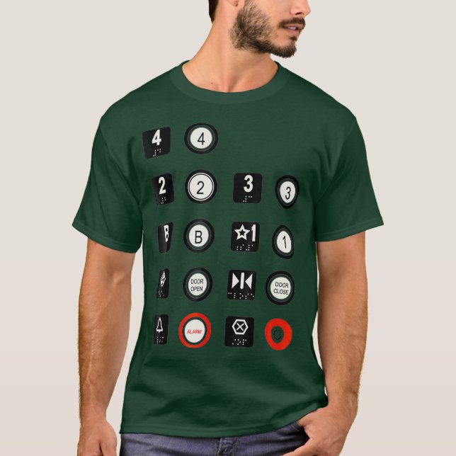 Höjdjusteringsknappar T Shirt (Framsida)