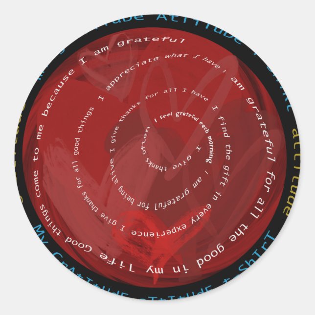 Höjdpunkt Runt Klistermärke (Framsida)