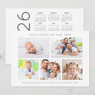 Höjdpunkter År 5 Foto Kalender 2026 Jul Julkort