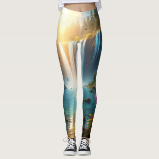 Höjdpunkter för fjärilar Fantasy Dream Leggings