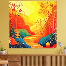 Höjdpunktsbild för hösten canvastryck