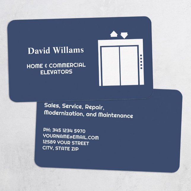 Höjdreparation Visitkort (Elevator Repair Business Cards)