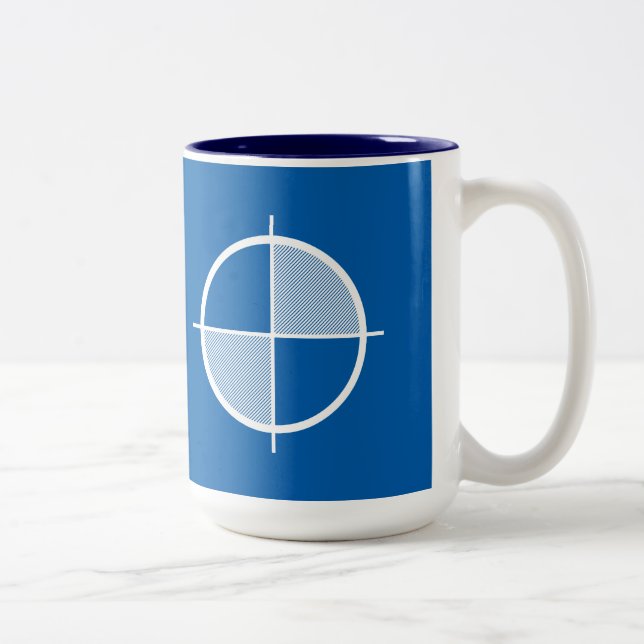 Höjdsymbolmugg (tända), Två-Tonad mugg (Höger)