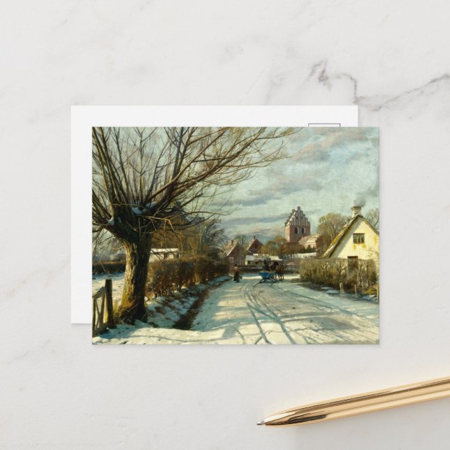 Hoje Taastrup, utanför Köpenhamn Helg Vykort (Fram/Back In Situ)