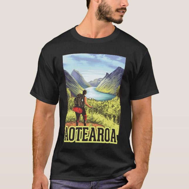 Höjer i Aotearoa-ryggsäckspressning till New T Shirt (Framsida)