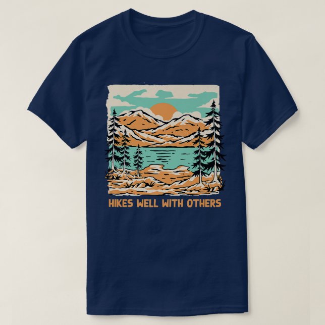 Höjer med andra som hyr vänner och hyr ut Buddy T Shirt (Design framsida)