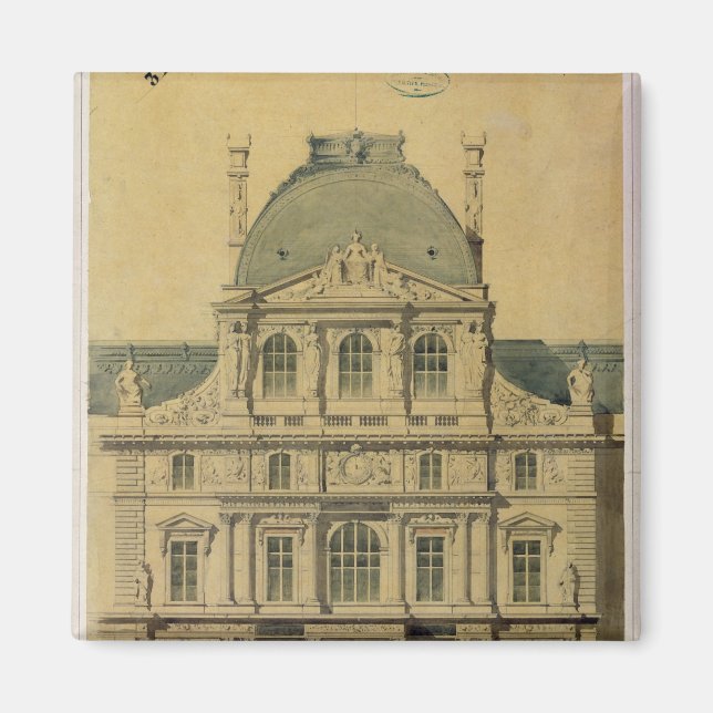 Höjning av Pavillon de l'Horloge Magnet (Framsidan)