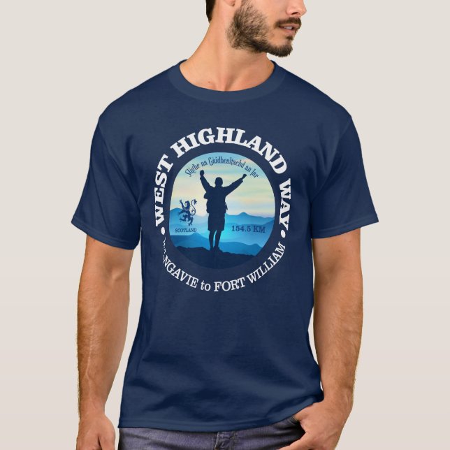 Höjning (Väster Highland Way) Tee Shirt (Framsida)