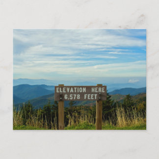 Höjning vid Mount Mitchell Vykort