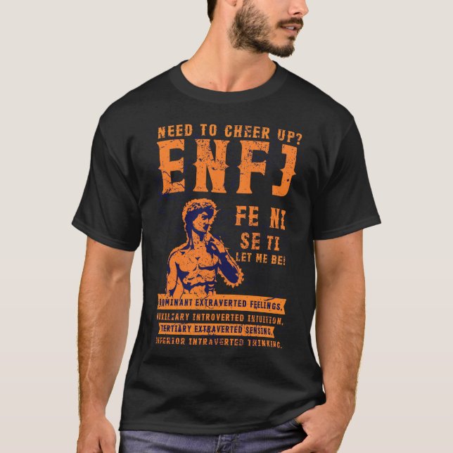 Höjningar och redskap av ENFJ-persontyp för denna  T Shirt (Framsida)