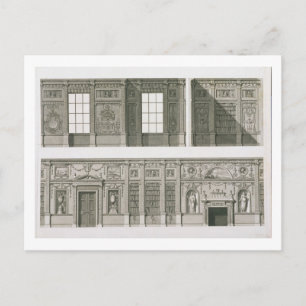 Höjningen av Bibliotek vid Syon House, 1760-69 Vykort