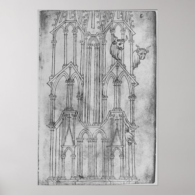 Höjningen av den laotiska katedralens torn poster (Framsidan)