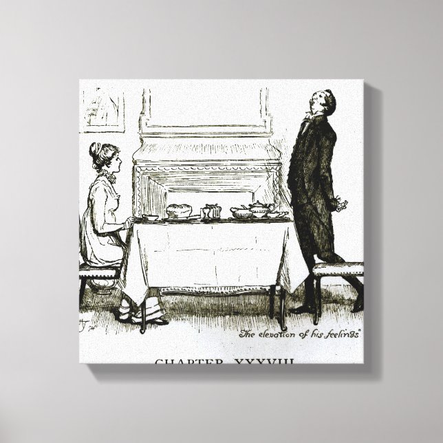 Höjningen av hans känslor" canvastryck (Framsida)