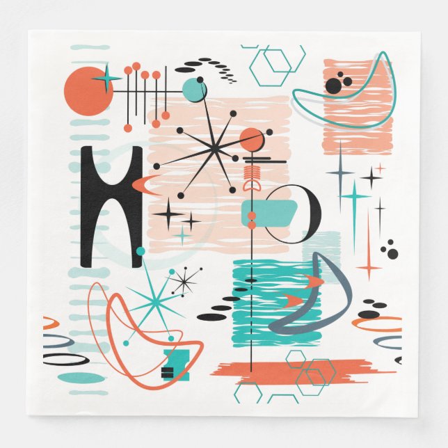 HoJo Retro Papper middagsservetter Pappersservett (Framsida)