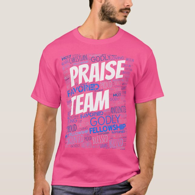 Höjt teamkyrka t shirt (Framsida)