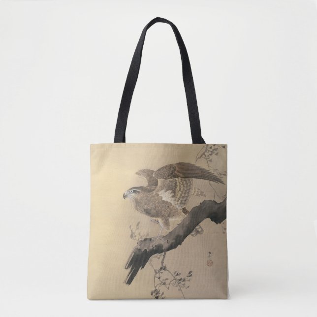 Hök av Ohara Koson Tygkasse (Framsida)