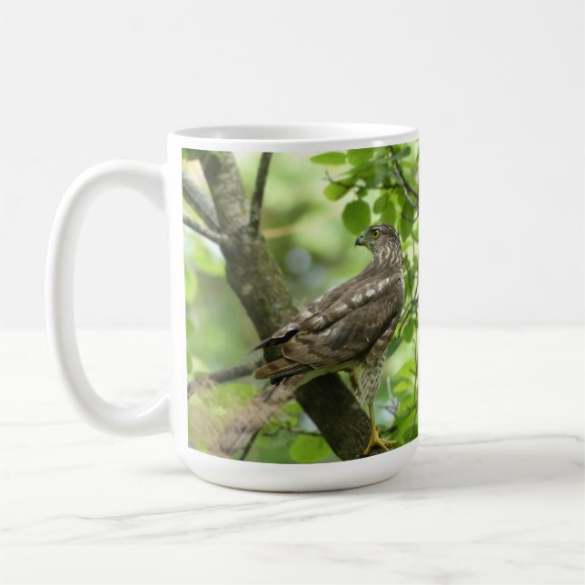 Hök i ett träd-mugg kaffemugg (Vänster)