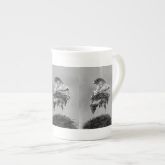 Hök kaffemugg benporslin mugg