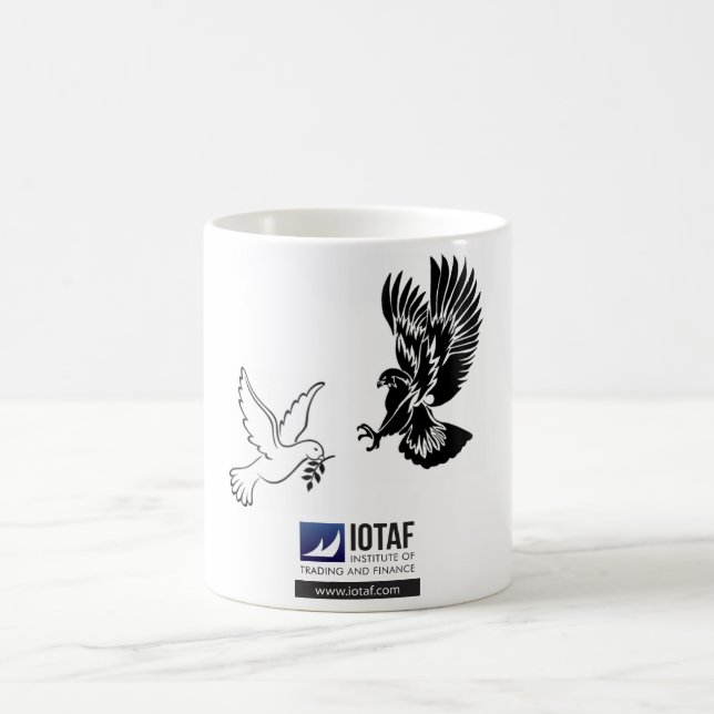 Hök vs duvamuggen kaffemugg (Center)