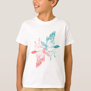 hök yin och yang fågel yin yang t shirt