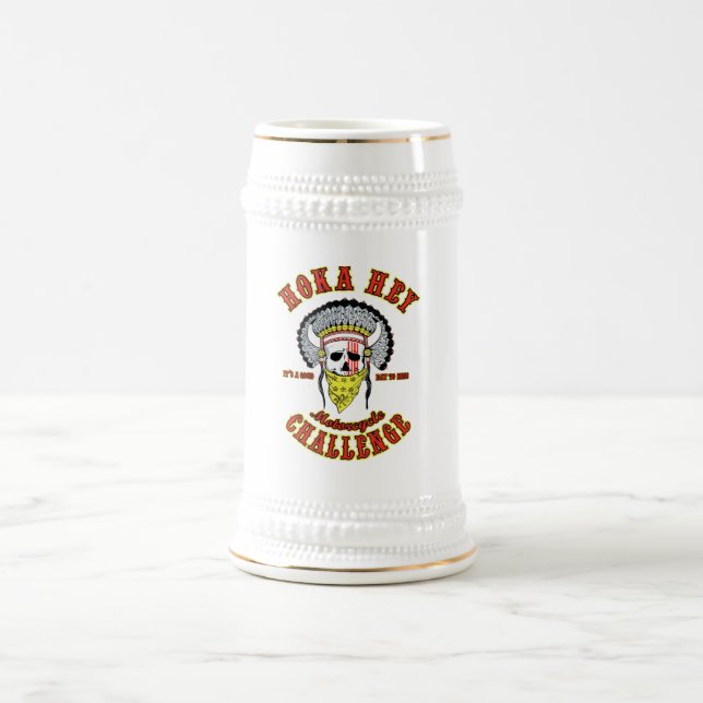 Hoka Hey utmaningöl Stein Sejdel (Center)