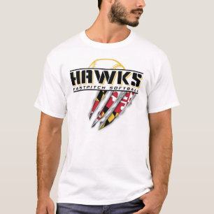Hökar Fastpitch - inga klor Tee Shirt