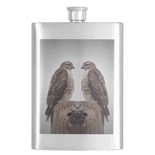 Hökar på en posta fickplunta (Framsidan)