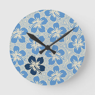 Hökbock på ön Hibiscus Hawaiian Wall Clocks Rund Klocka