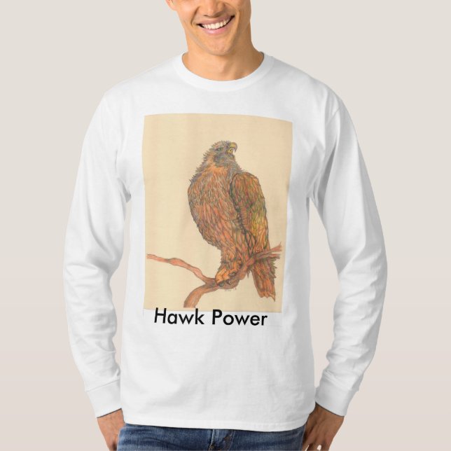 Höken driver T-tröja Tee Shirt (Framsida)