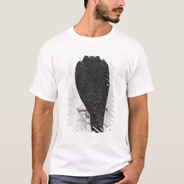 Höken räcker på tee shirt (Framsida)
