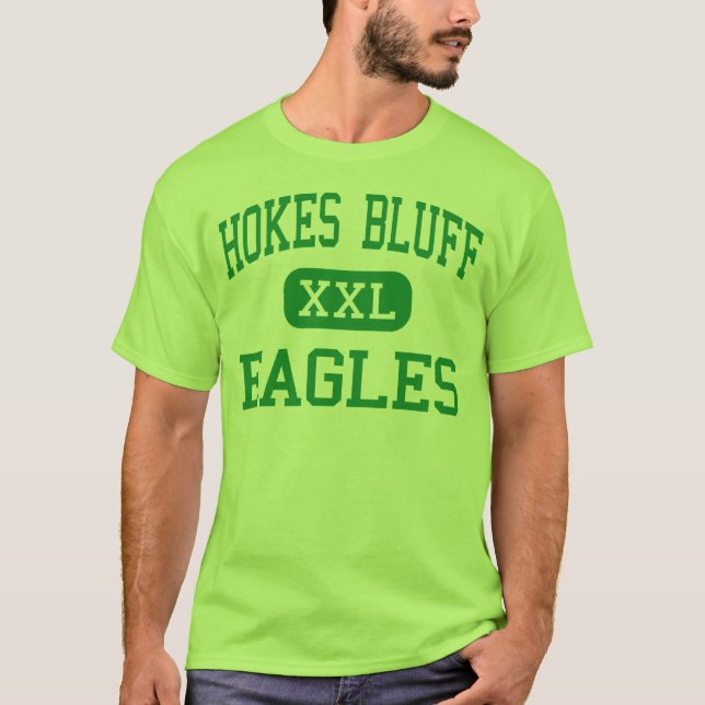 Hokes bluff - örnar - kick - Hokes rättframa T-shirt (Framsida)