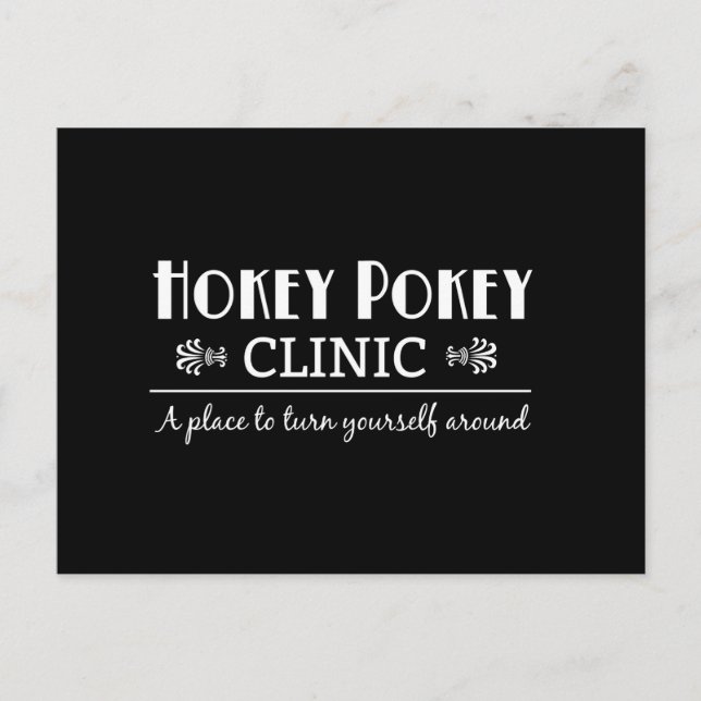 Hokey Pokey Clinic Vykort (Framsida)