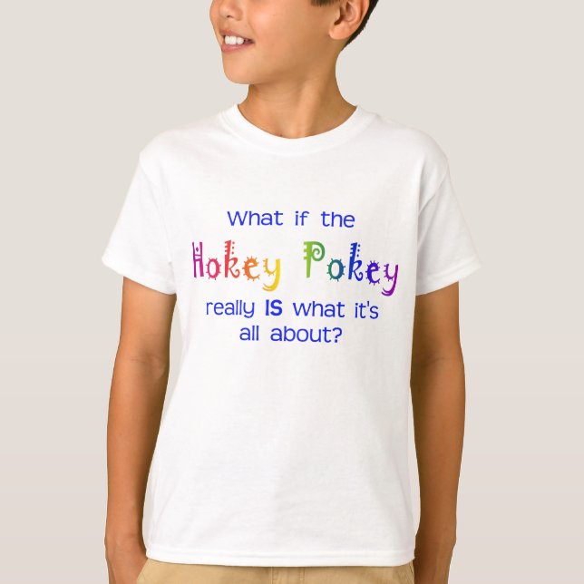 Hokey Pokey Conspiracy Kids' Shirt T (Framsida)