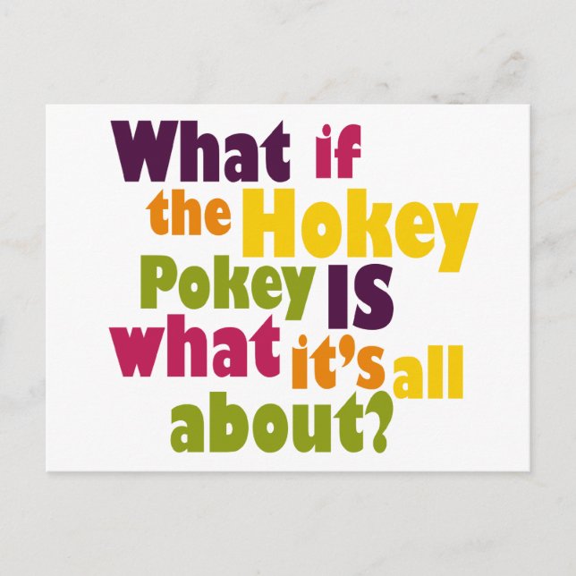Hokey Pokey Vykort (Framsida)