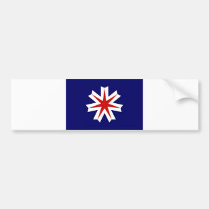 hokkaido för prefecture för flagga för japan bildekal