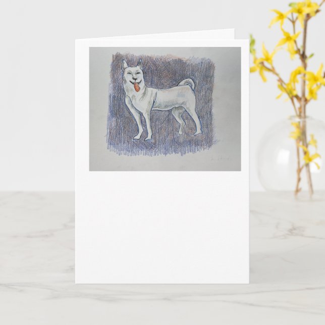 Hokkaido-hälsningskort Kort (Gul blomma)