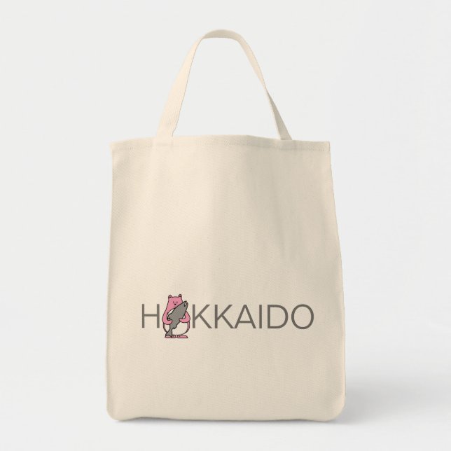 Hokkaido Pink ver Tote Bag Tygkasse (Framsidan)