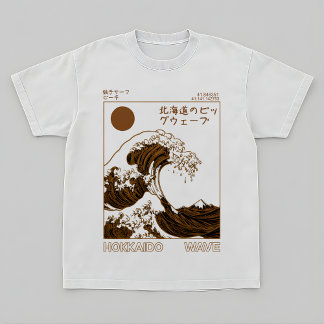 Hokkaido Wave T-Shirt – Vintage Japansk Surfkonst